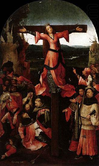 Hieronymus Bosch Triptych of the crucified Martyr china oil painting image
